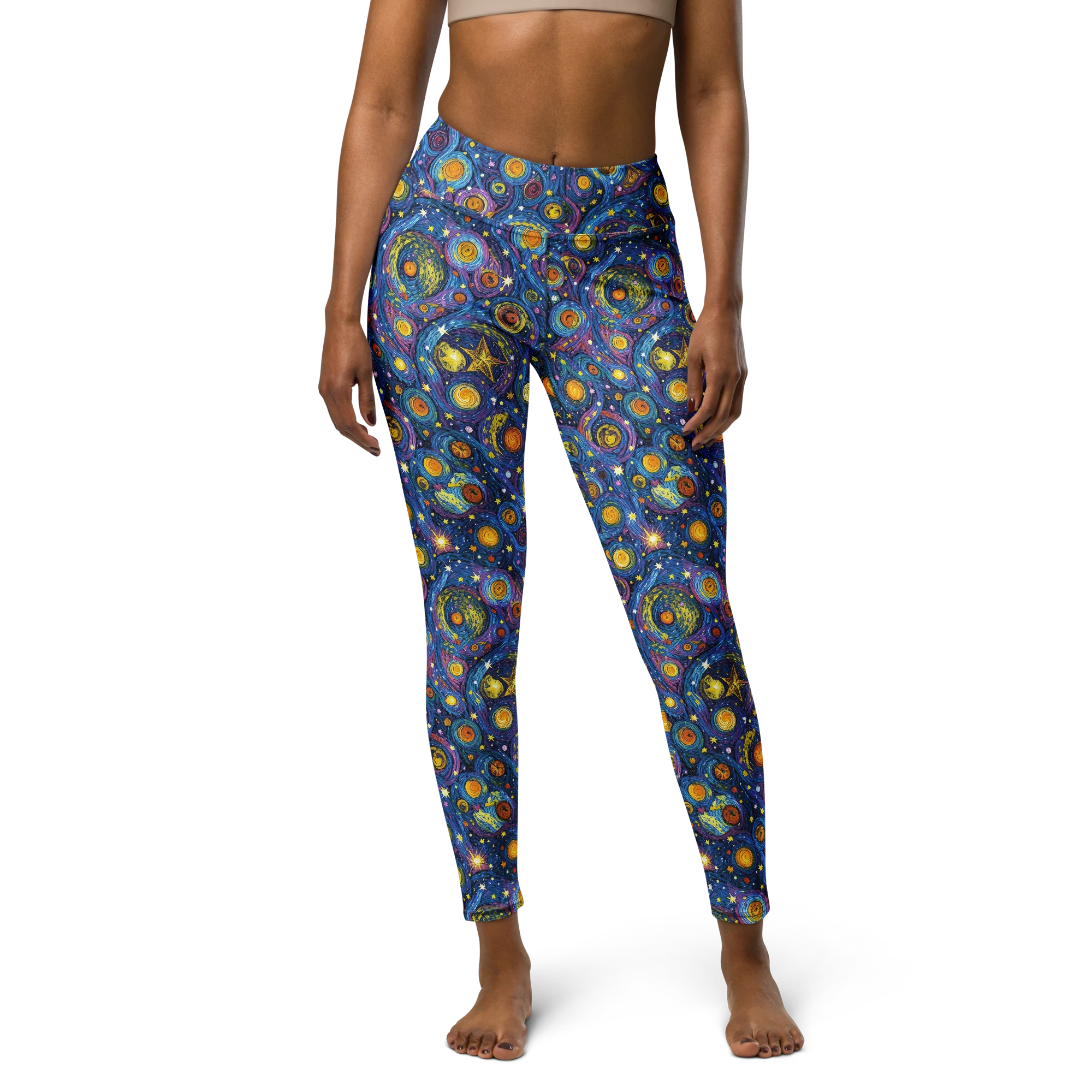 Starry Orbit on Yoga Leggings — Print file