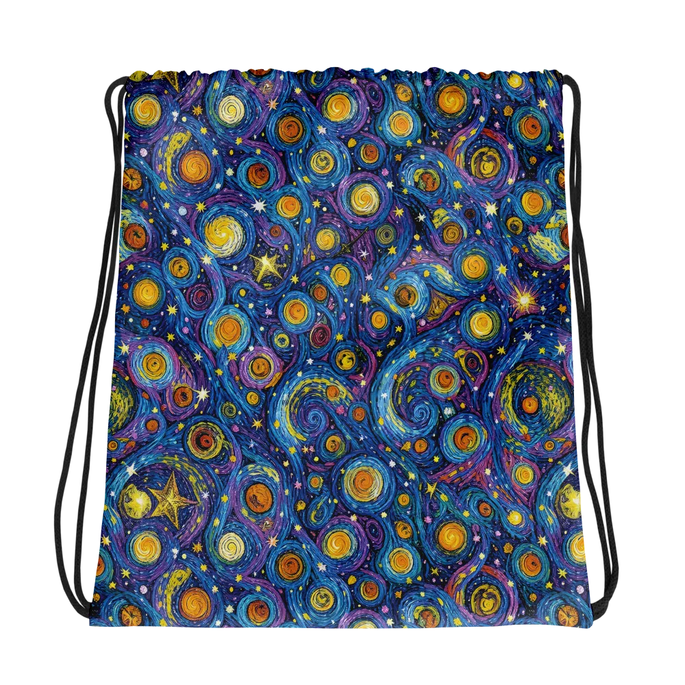 Starry Orbit on Drawstring Bag — Mockup