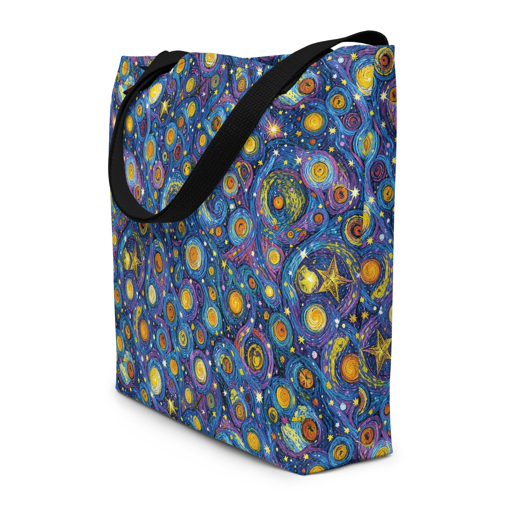 Starry Orbit on Large Tote Bag W/ Pocket — Print file