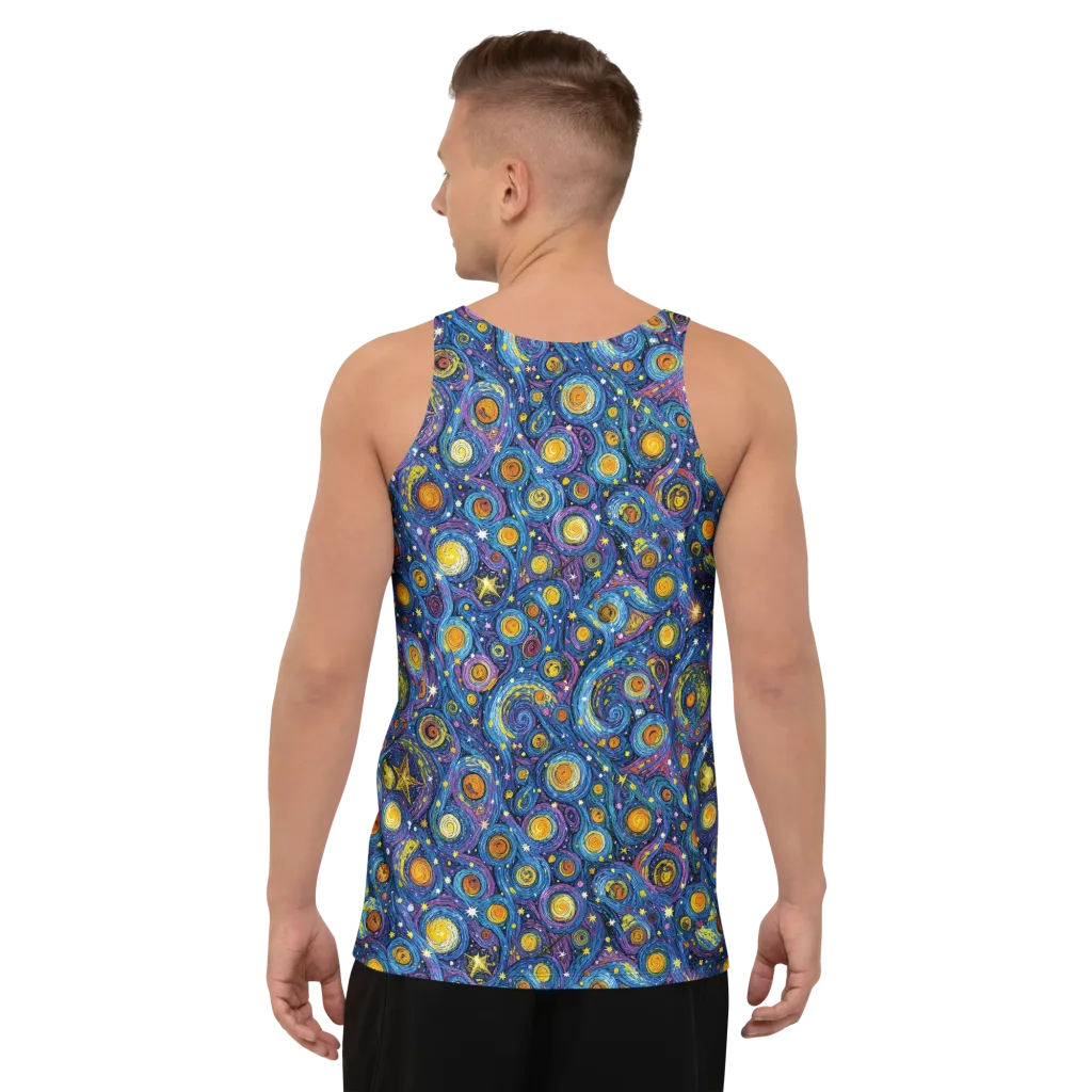 Starry Orbit on Men's Tank Top — Back print