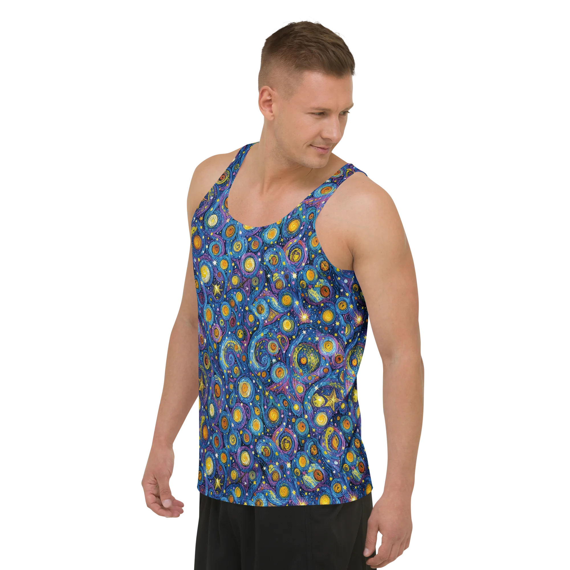 Starry Orbit on Men's Tank Top — Front print
