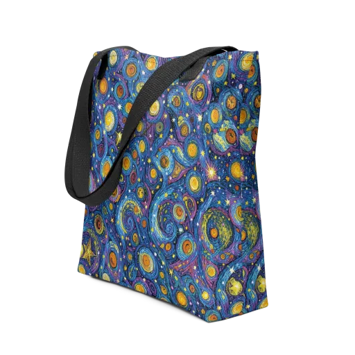 Starry Orbit on a Tote Bag