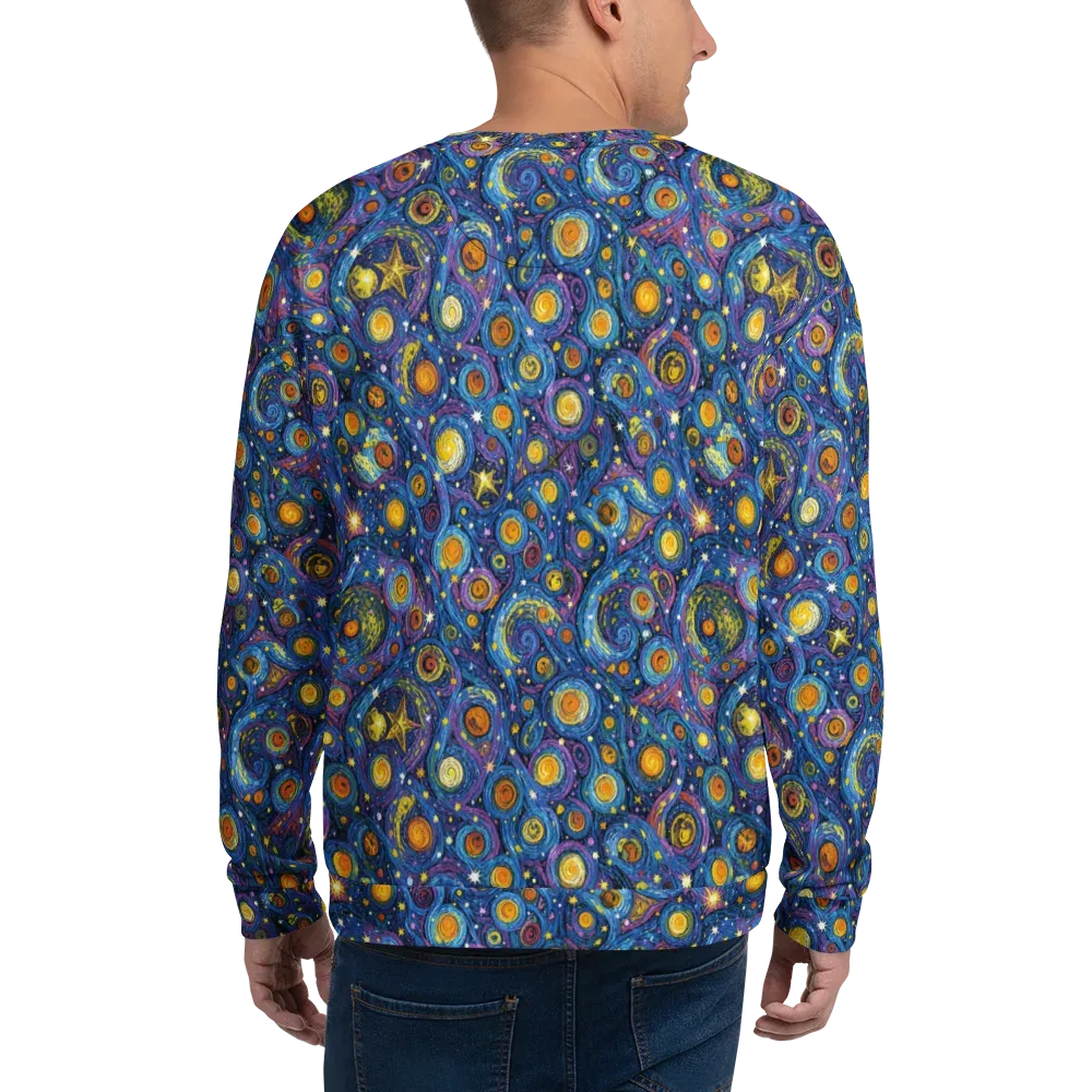 Starry Orbit on Sweatshirt — Back