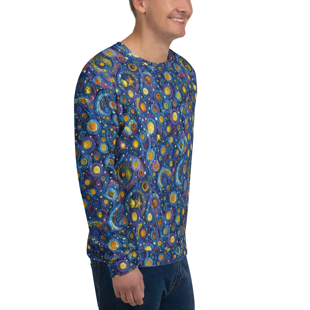 Starry Orbit on Sweatshirt — Right Front