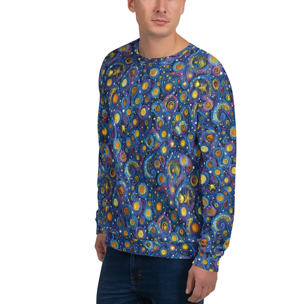 Starry Orbit on Sweatshirt — Left Front