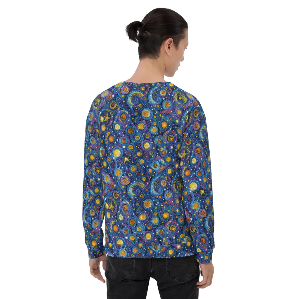 Starry Orbit on Sweatshirt — Back print