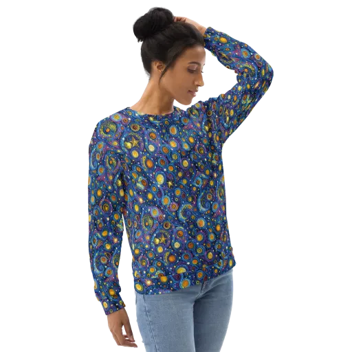 Starry Orbit on a Sweatshirt