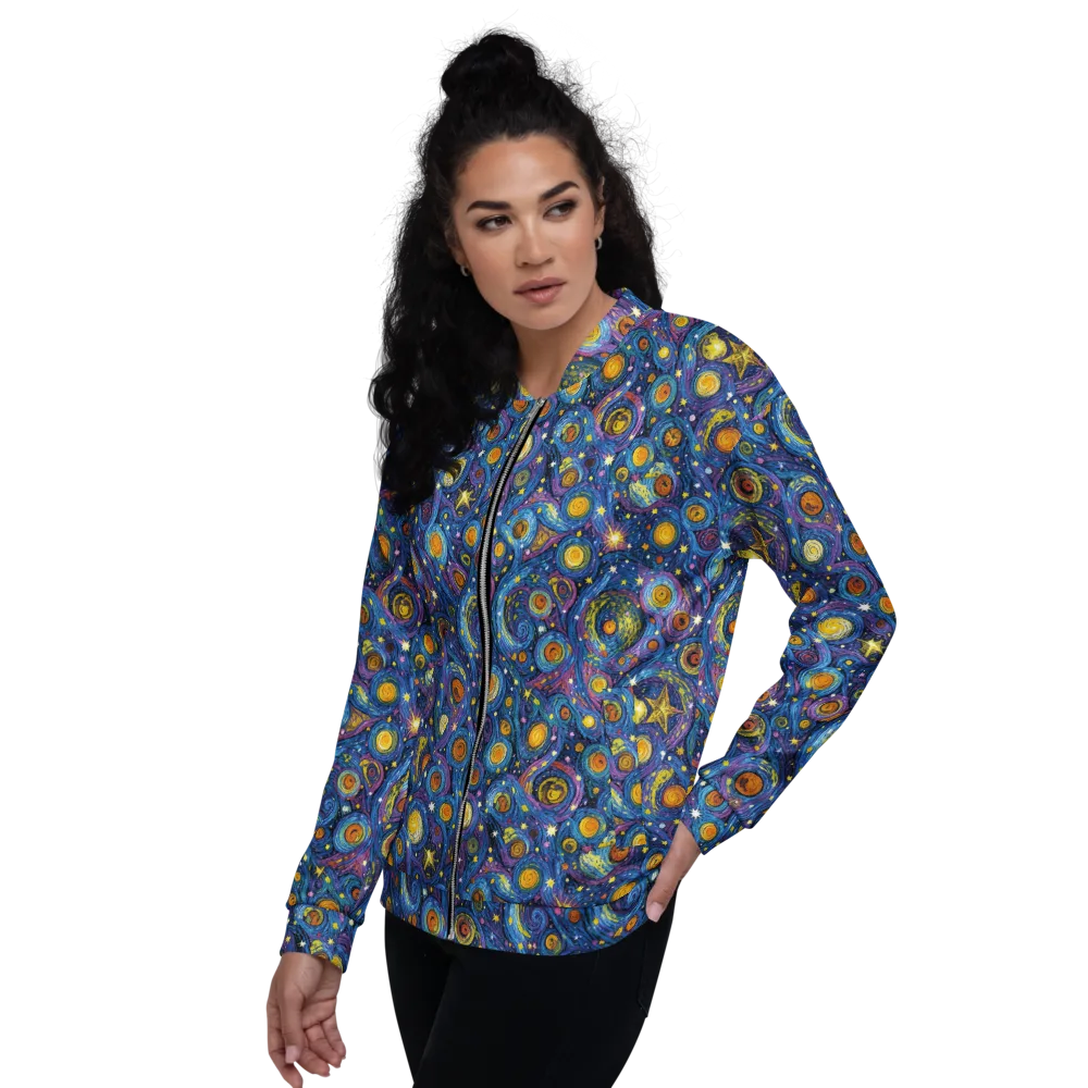 Starry Orbit on Bomber Jacket — Back print