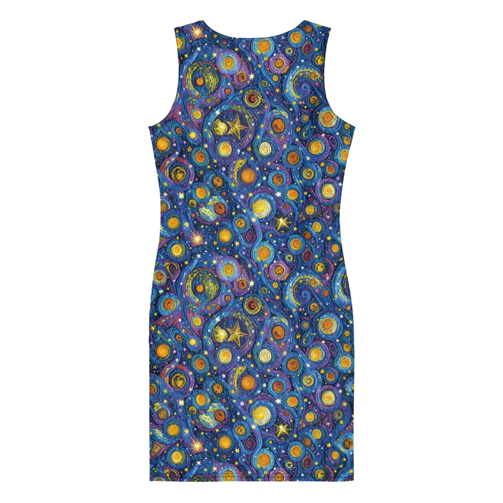 Starry Orbit on Bodycon Dress — Print file