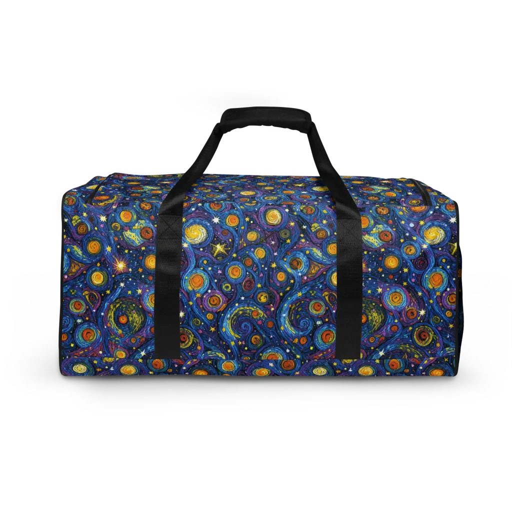 Starry Orbit on Duffle Bag — Back print