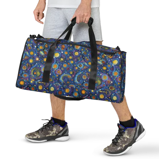 Starry Orbit on a Duffle Bag