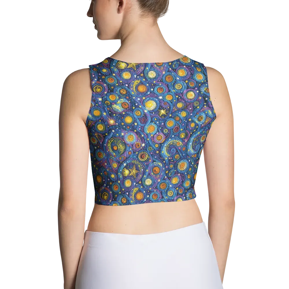 Starry Orbit on Crop Top — Back