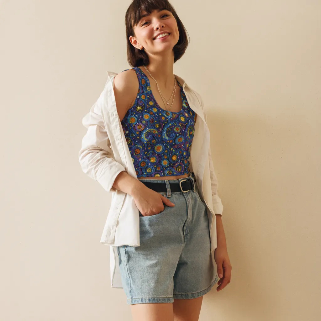 Starry Orbit on Crop Top — Print file
