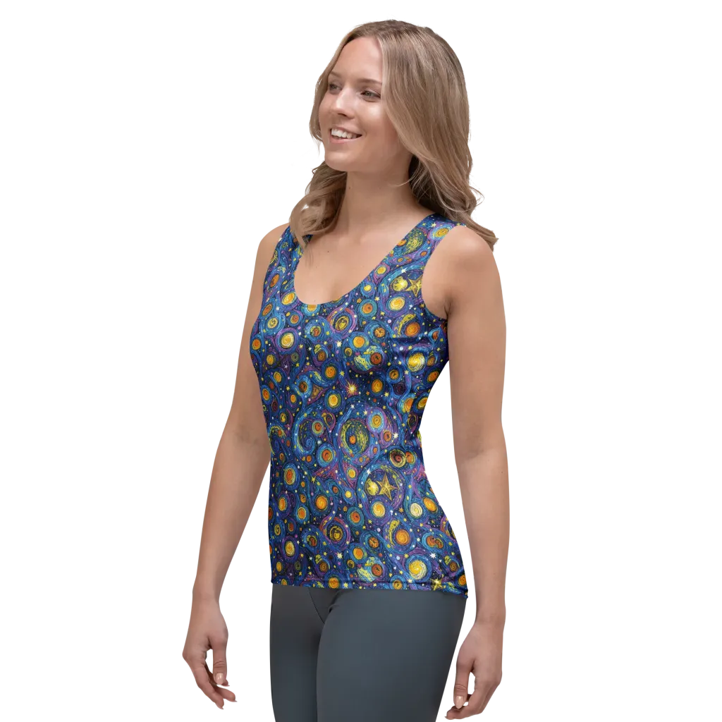 Starry Orbit on Women's Tank Top — Left Front