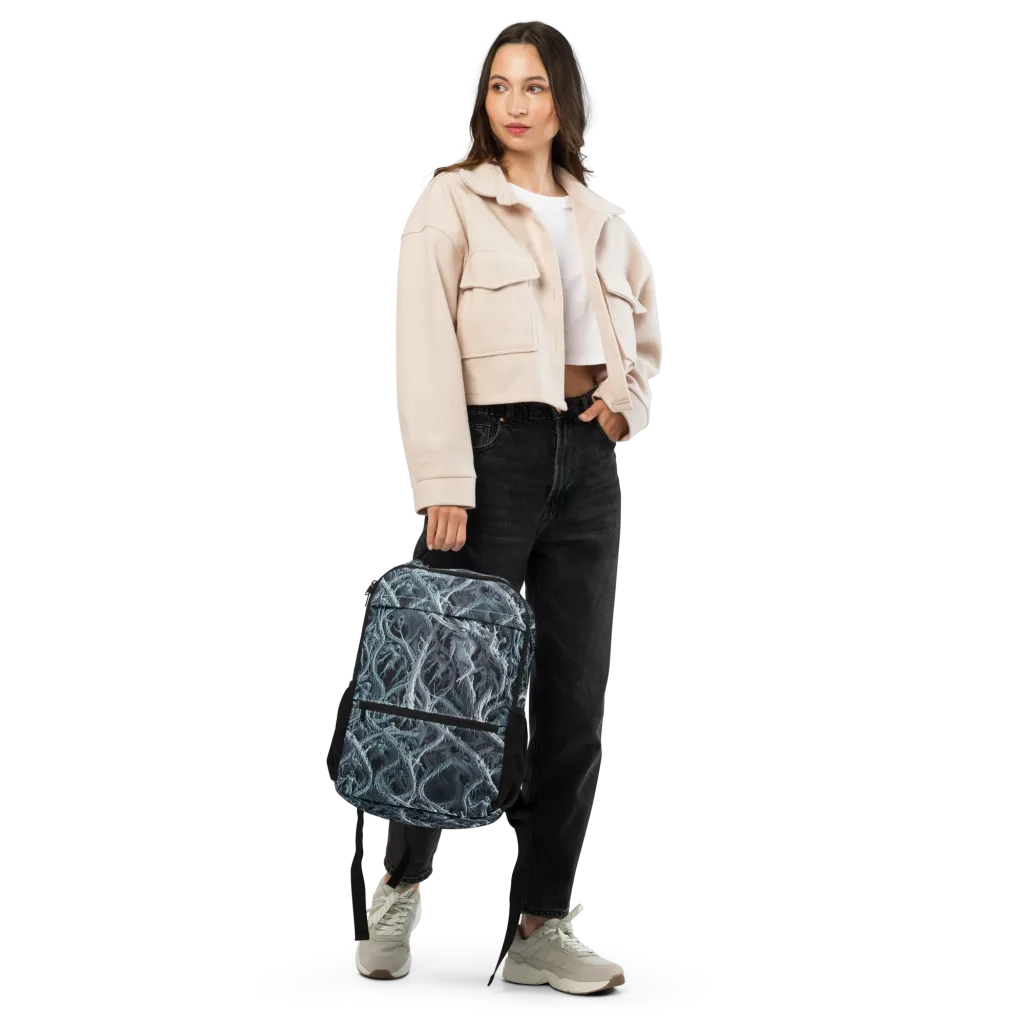 Thornbound Night on Utility Backpack — Top print