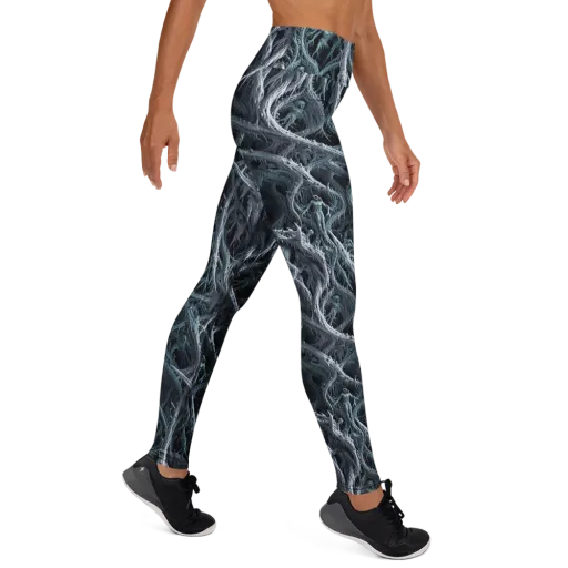 Thornbound Night on a Yoga Leggings