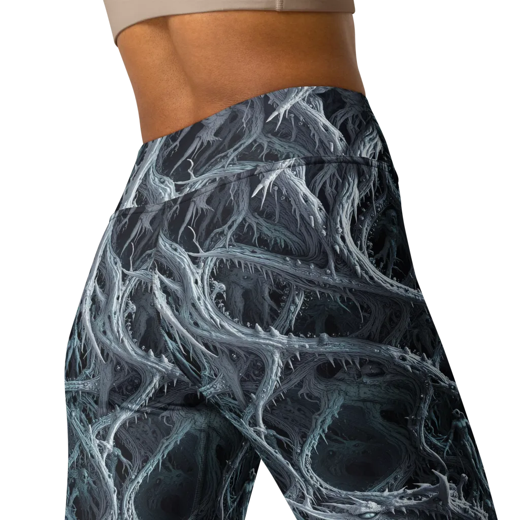 Thornbound Night on Yoga Leggings — Back 2