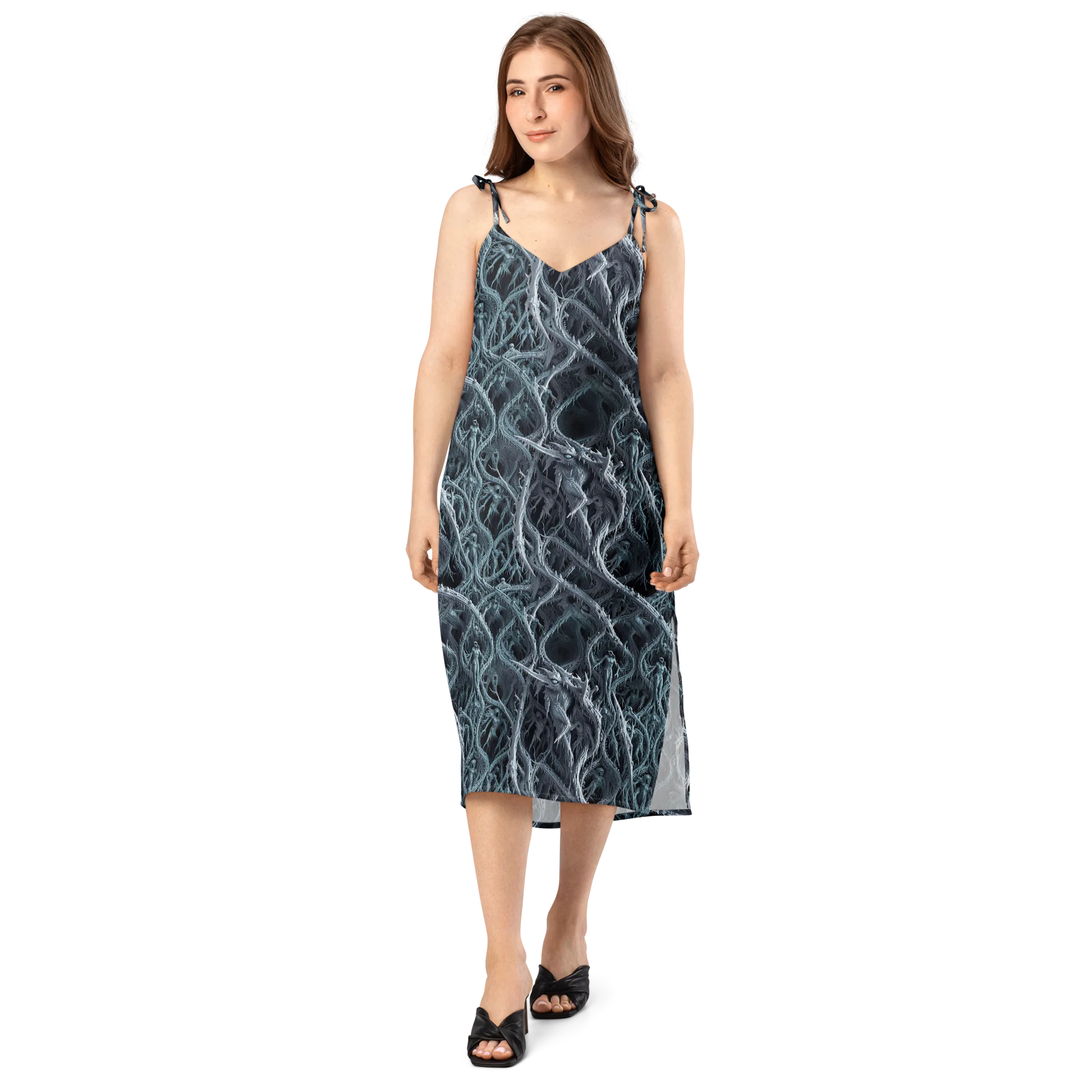 Thornbound Night on Slip Dress — Front