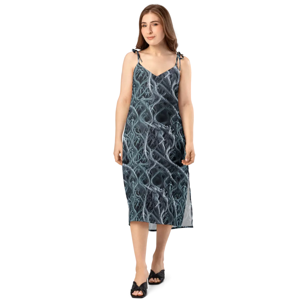 Thornbound Night on Slip Dress — Front