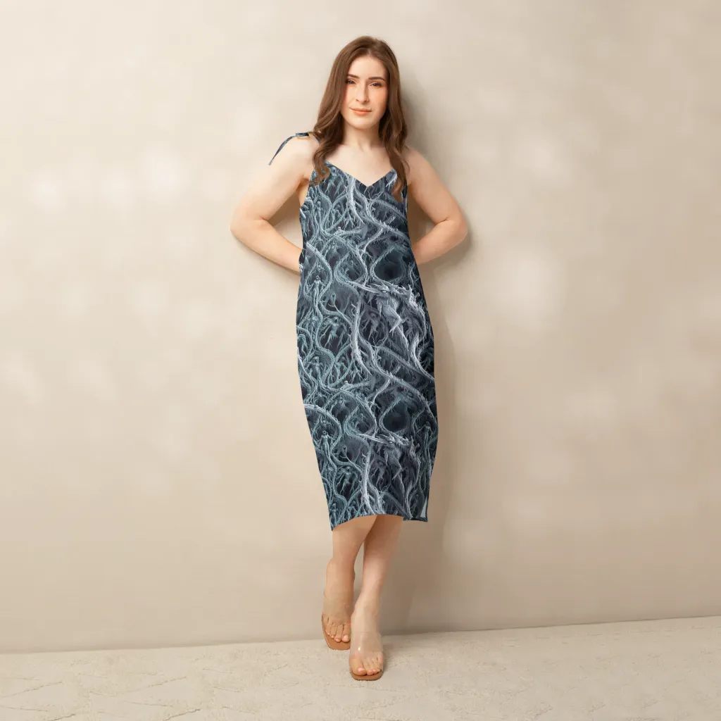 Thornbound Night on Slip Dress — Back print