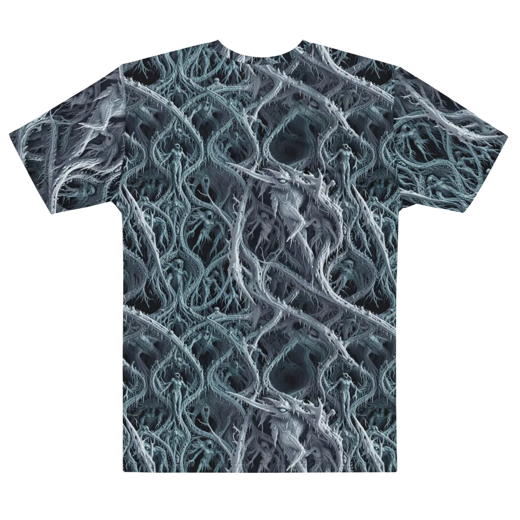 Thornbound Night on Men's Cotton Crew Neck T-Shirt — Front print