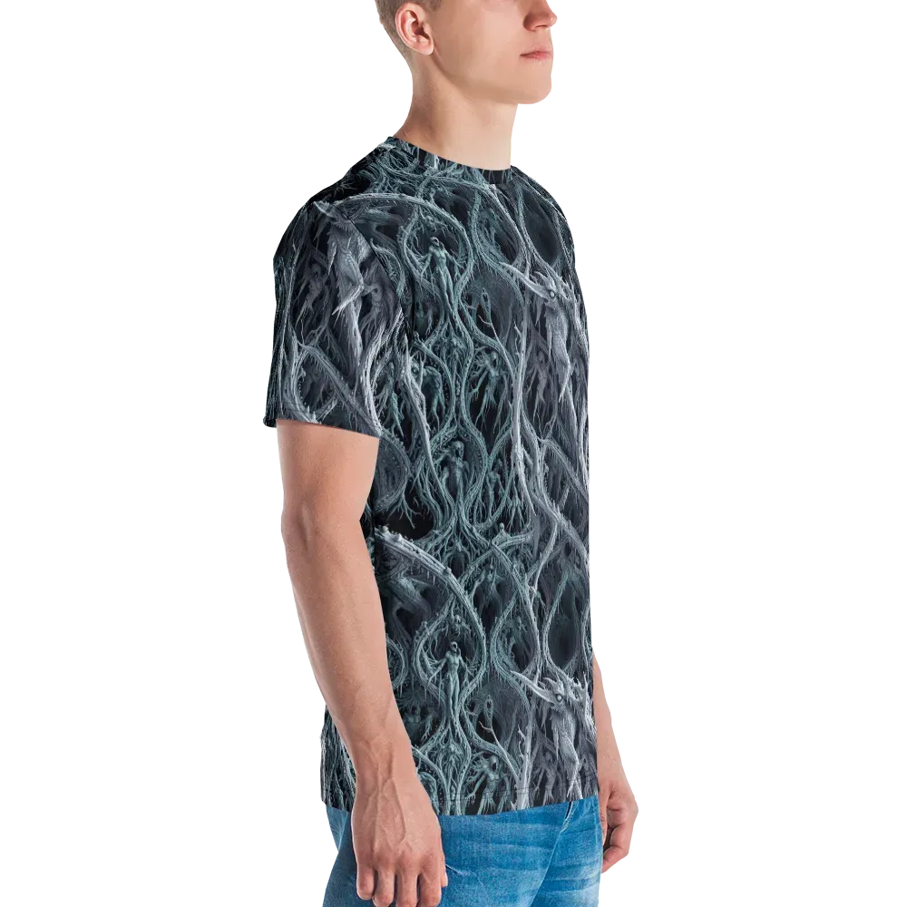 Thornbound Night on Men's Crew Neck T-Shirt — Right