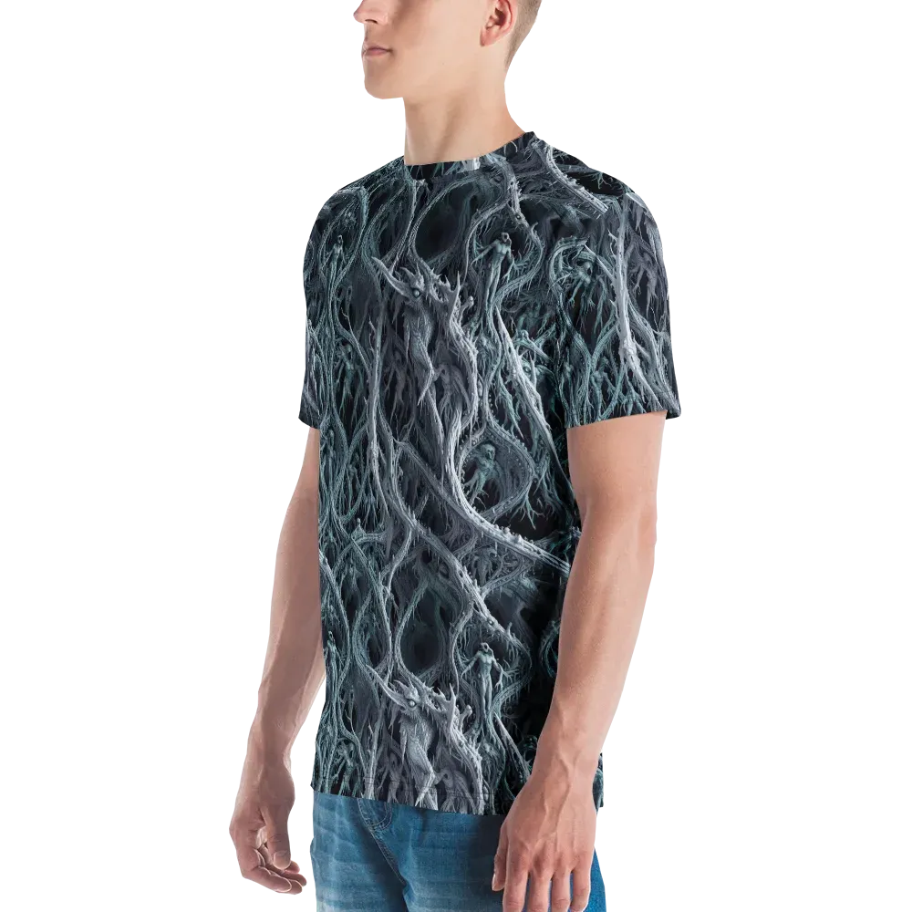 Thornbound Night on Men's Crew Neck T-Shirt — Left