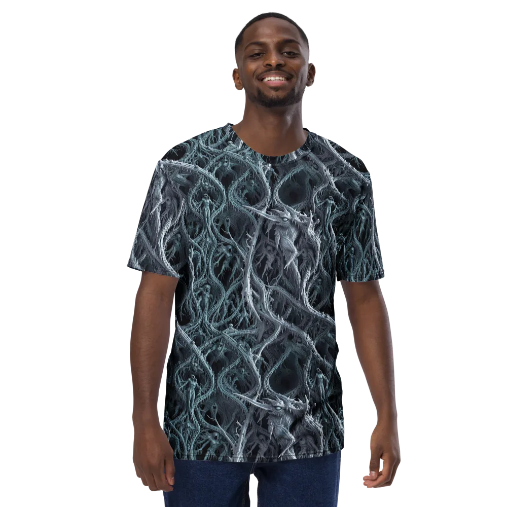 Thornbound Night on Men's Crew Neck T-Shirt — Back print