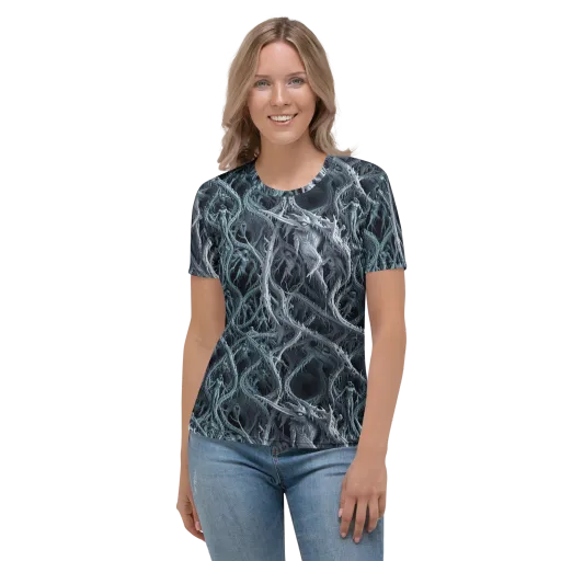 Thornbound Night on a Women's Crew Neck T-Shirt