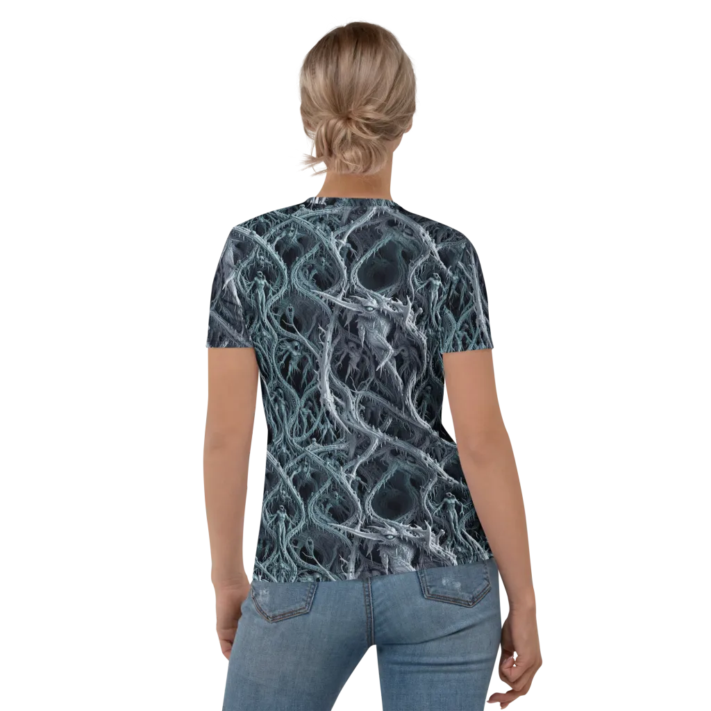 Thornbound Night on Women's Crew Neck T-Shirt — Back