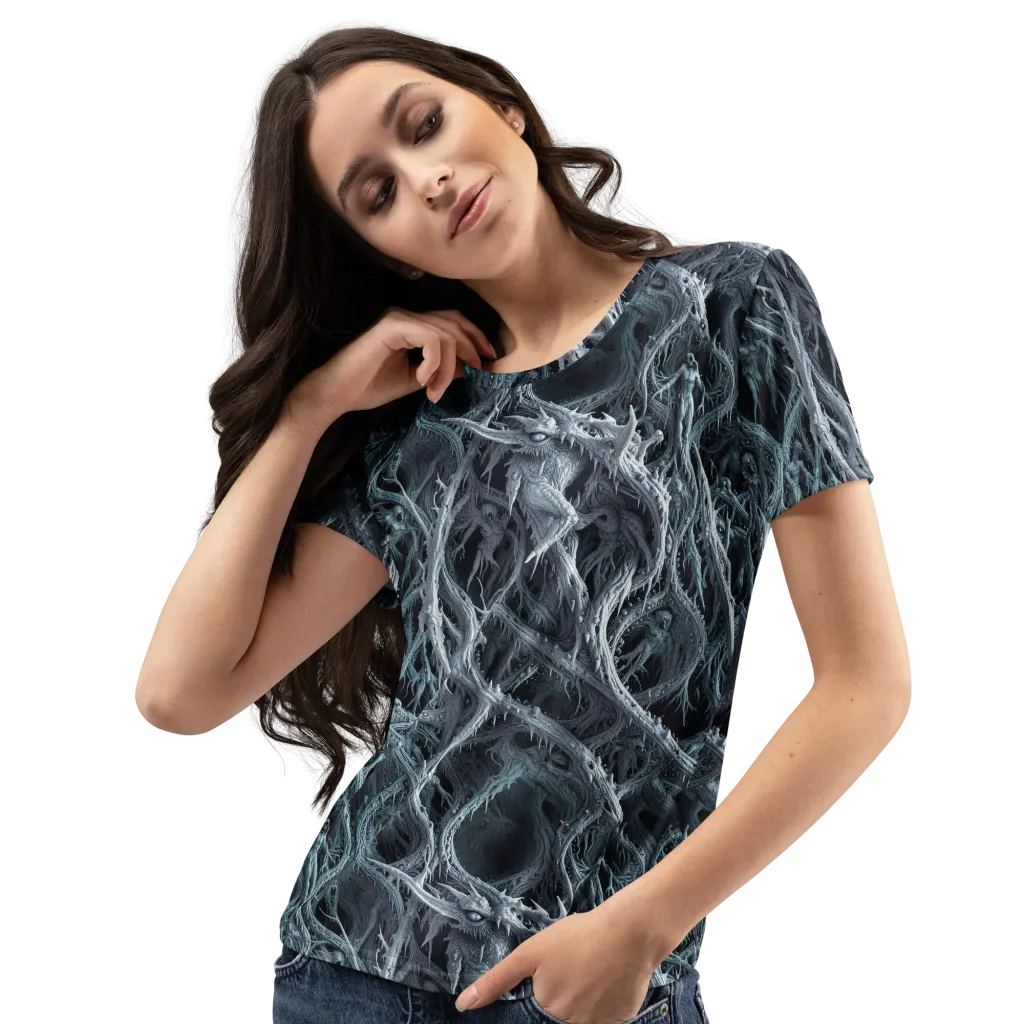 Thornbound Night on Women's Crew Neck T-Shirt — Print file