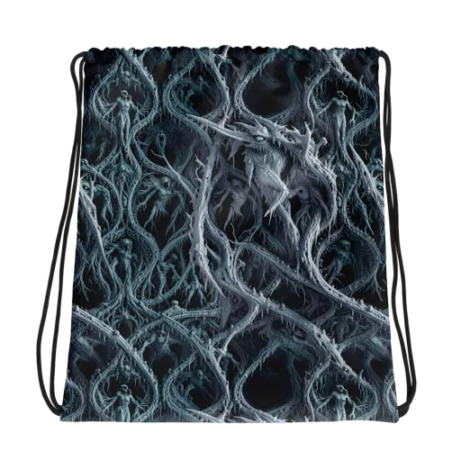 Thornbound Night on a Drawstring Bag