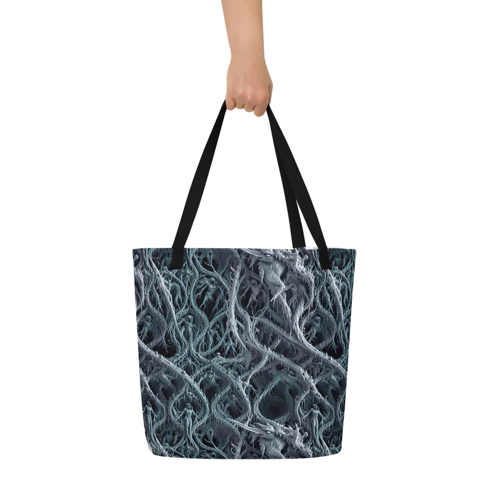 Thornbound Night on Large Tote Bag W/ Pocket — Print file