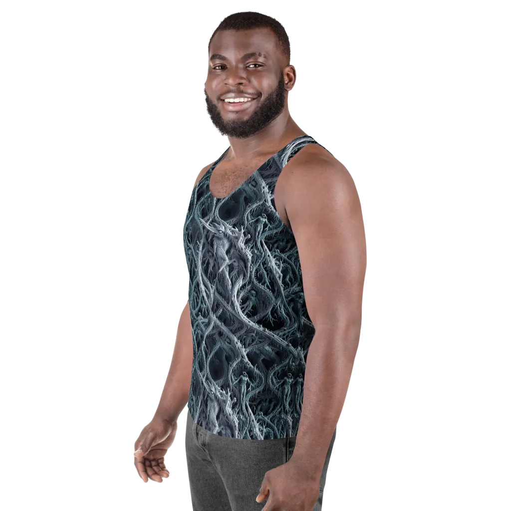 Thornbound Night on Men's Tank Top — Left Front