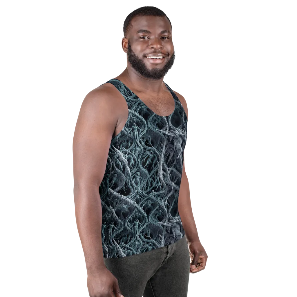Thornbound Night on Men's Tank Top — Right Front