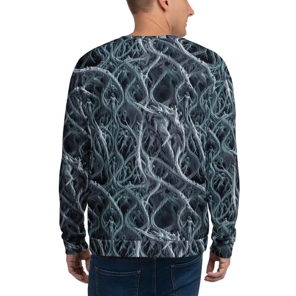Thornbound Night on Sweatshirt — Back