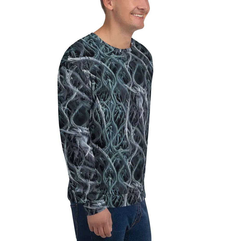 Thornbound Night on Sweatshirt — Right Front