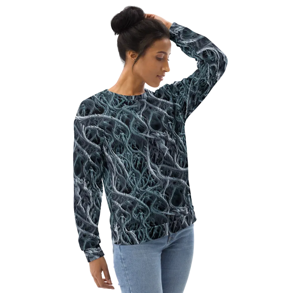 Thornbound Night on Sweatshirt — Back print