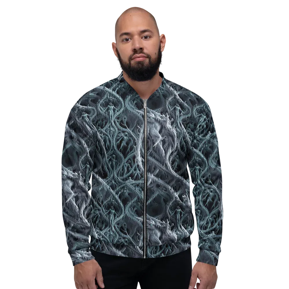 Thornbound Night on Bomber Jacket — Front