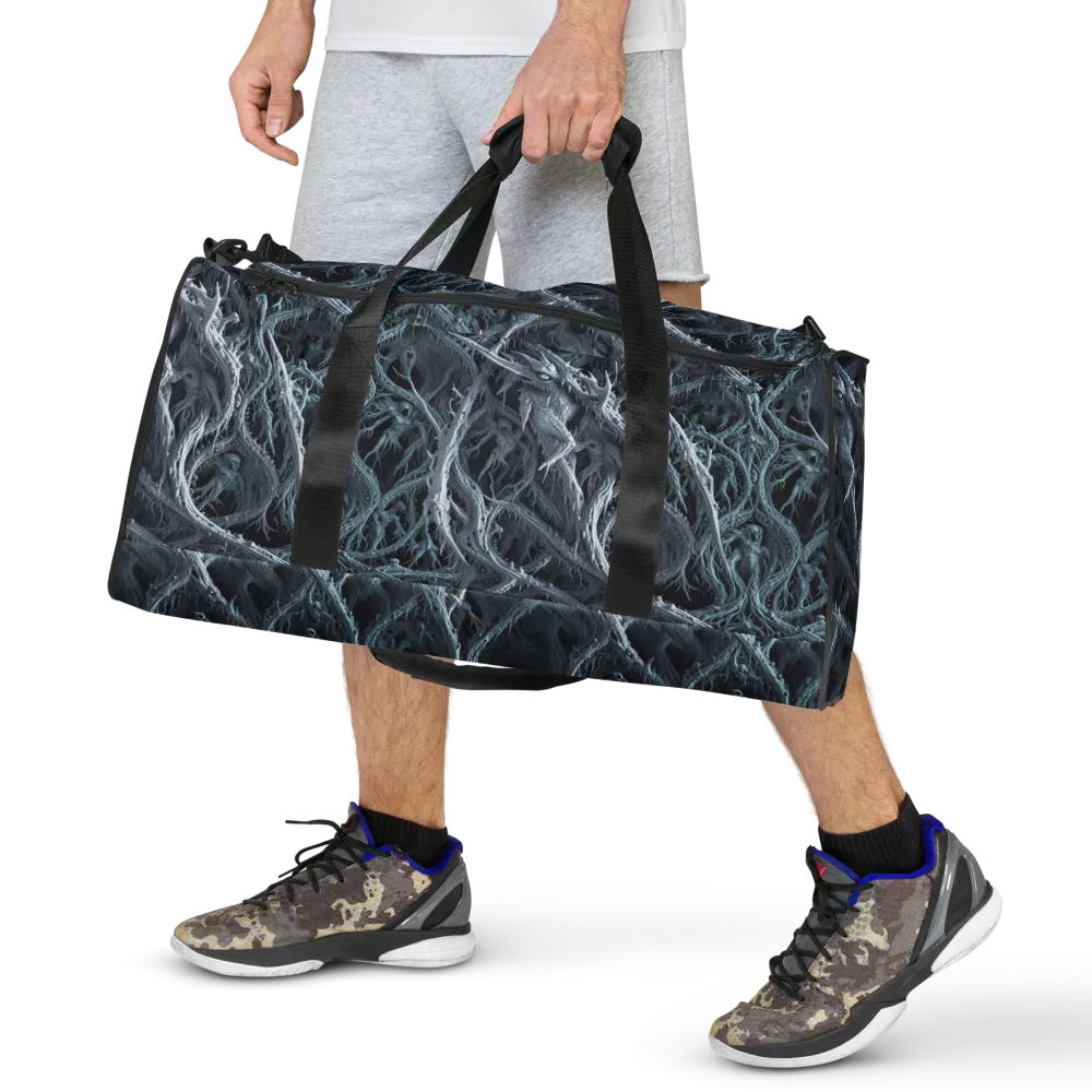 Thornbound Night on Duffle Bag — Back print