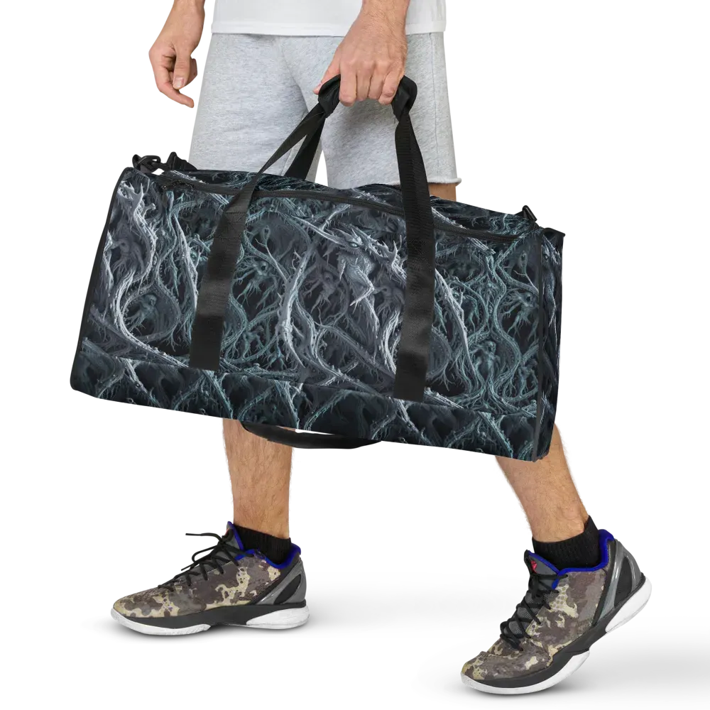 Thornbound Night on Duffle Bag — Back print