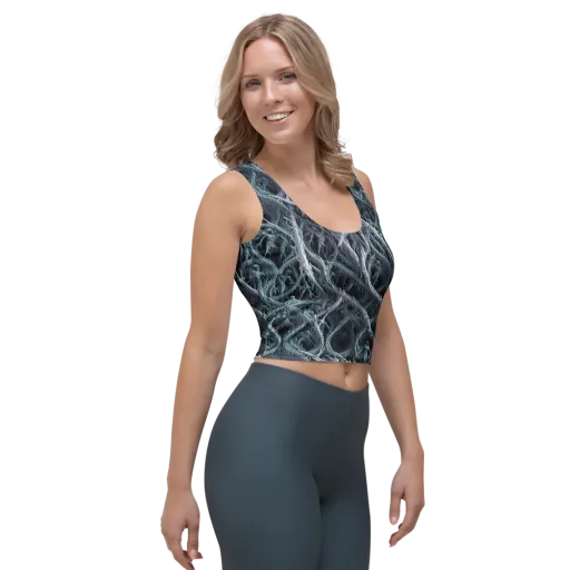 Thornbound Night on a Crop Top