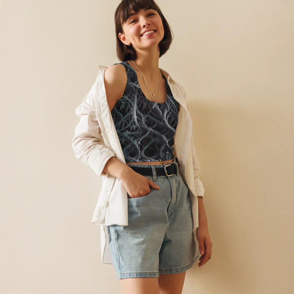 Thornbound Night on Crop Top — Print file