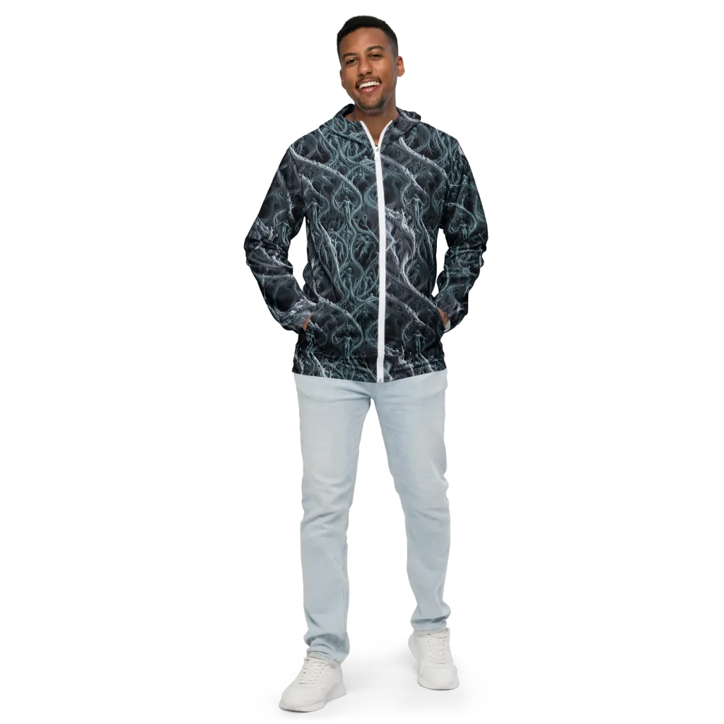 Thornbound Night on Men's Windbreaker — Front
