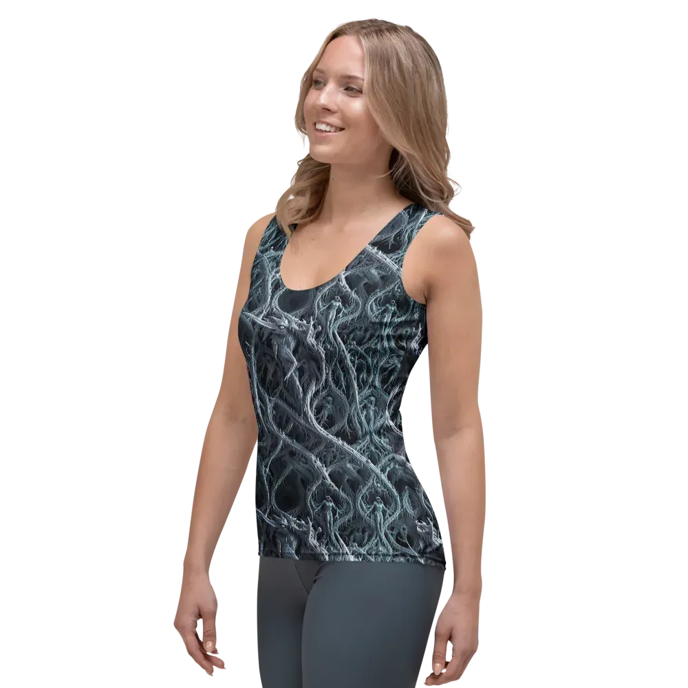 Thornbound Night on Women's Tank Top — Left Front