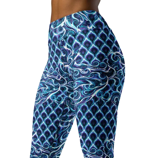 Midnight Whirlpool on a Yoga Leggings