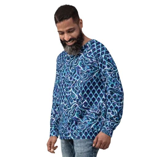 Midnight Whirlpool on a Sweatshirt