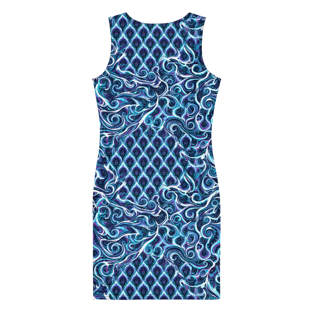 Midnight Whirlpool on Bodycon Dress — Print file