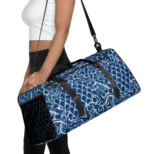 Midnight Whirlpool on a Duffle Bag