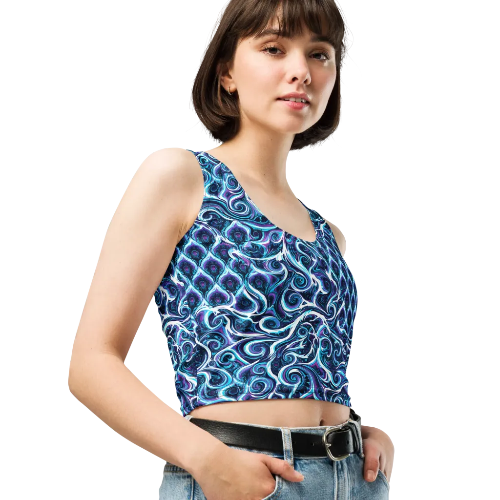 Midnight Whirlpool on Crop Top — Print file